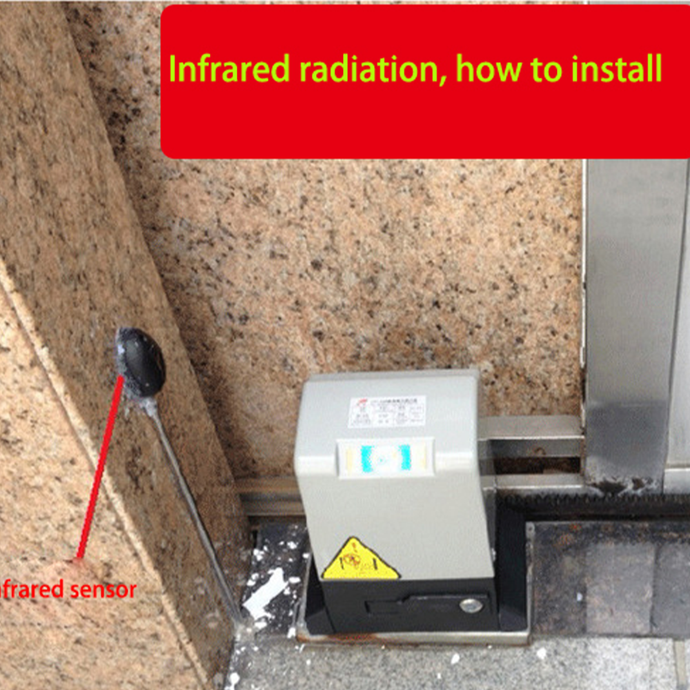 Haz infrarrojo activo: detección a 15 m, haz de seguridad antipinchazo para puertas automáticas