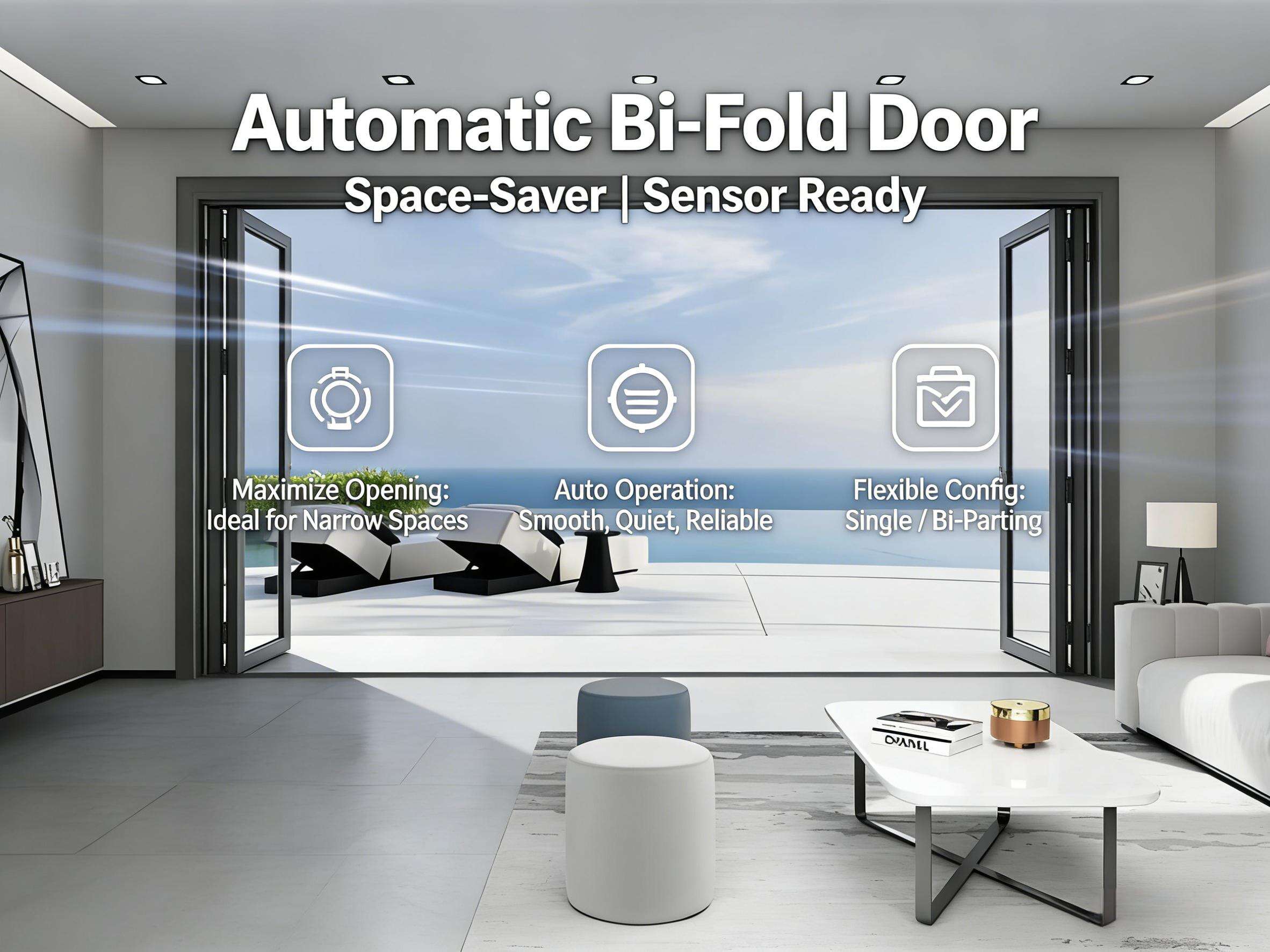 Automatic Folding Door Full Operation | Space-Saving Entrance Solution
