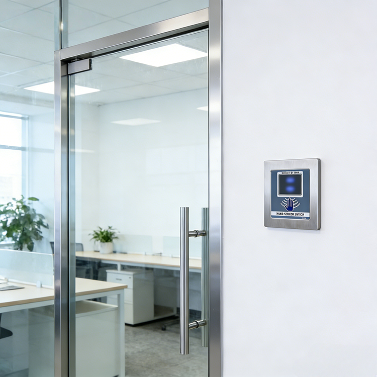 Botón de salida por reflexión infrarroja para puertas de salas limpias y hospitales
