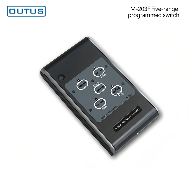 interruptor programable de 5 velocidades para puerta automática – Control por contraseña, bloqueo completo/abertura total en un solo sentido