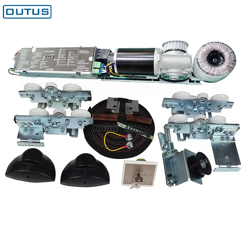 ES200E Commercial Automatic Sliding Door Close Operator Kit Modern Remote Dunkermotoren Motor for Hotel or Hospital Use
