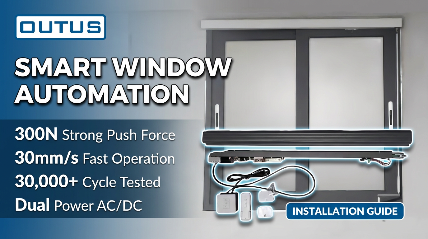 Electric Window Opener Test: Long Stroke 300N Thrust, Full Process of Left Window Automatically Opening Slowly to the Right