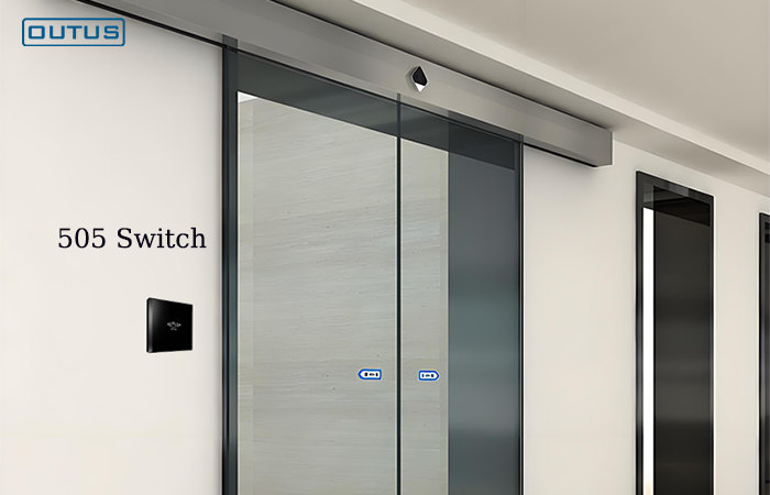 CNB-505 Touchless Wave Sensor Switch | Animation Demo: Wave to Auto Open & Close Door Smoothly