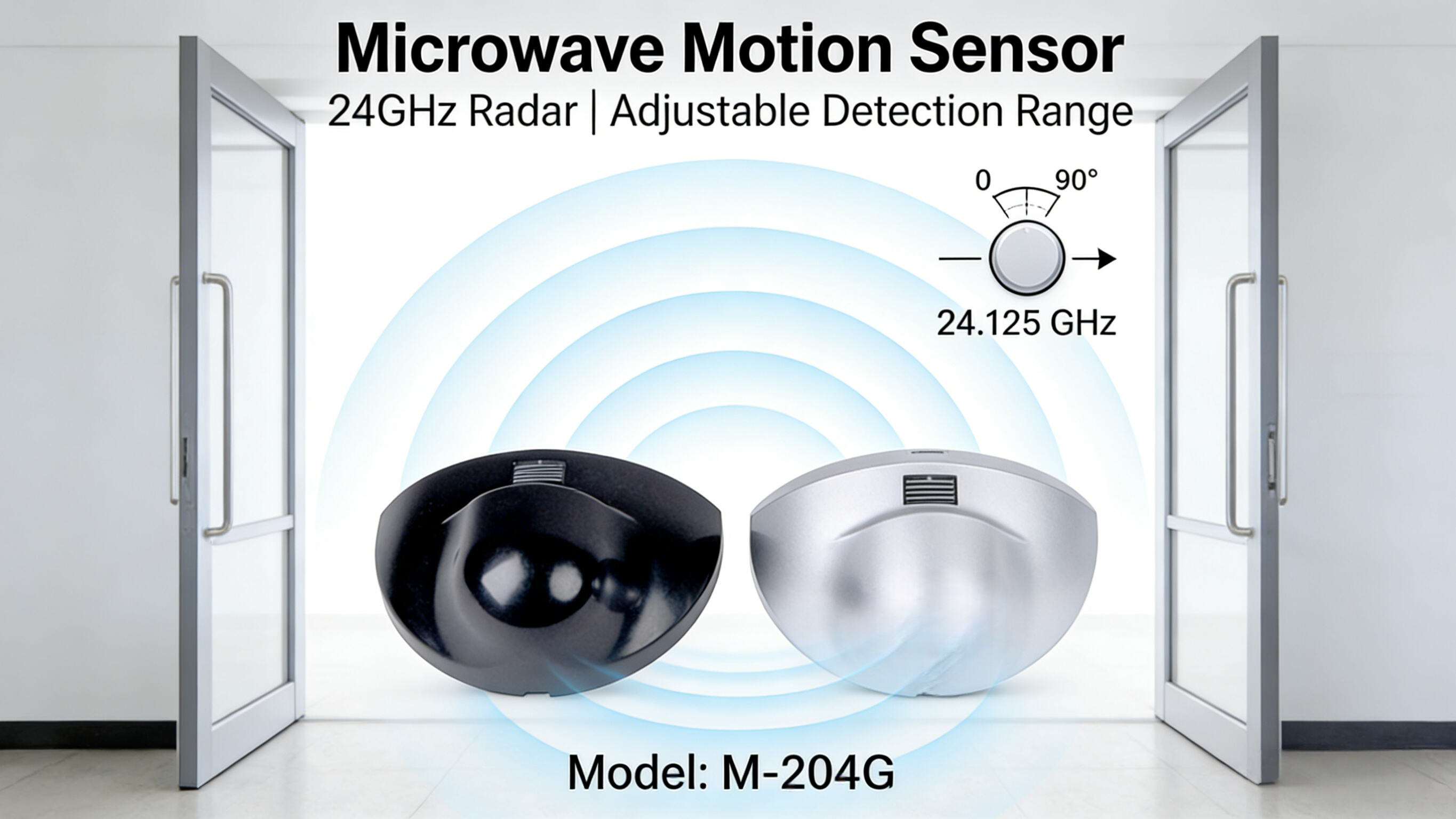 24.125GHz Microwave Motion Sensor for Automatic Sliding Door | Walk-Through Activation Demo