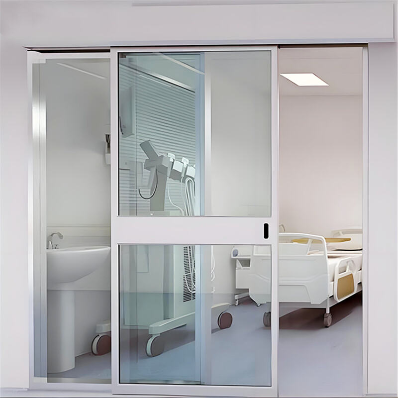 باب أوتوماتيكي محكم الإغلاق لمستشفيات — بورقة واحدة أو ورقتين حسب الاختيار، مزود بمحرك بدون فرشاة وباب مغلق بإحكام