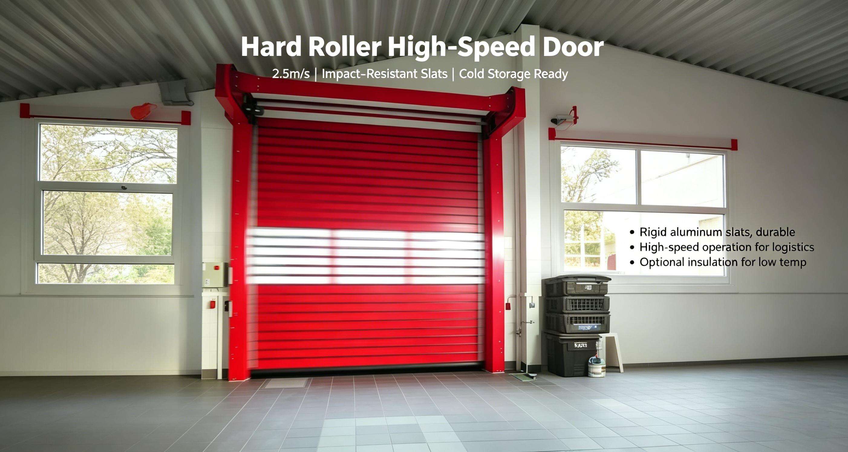 Rigid Roller High Speed Door Opening Demo, Fast Smooth Industrial Access