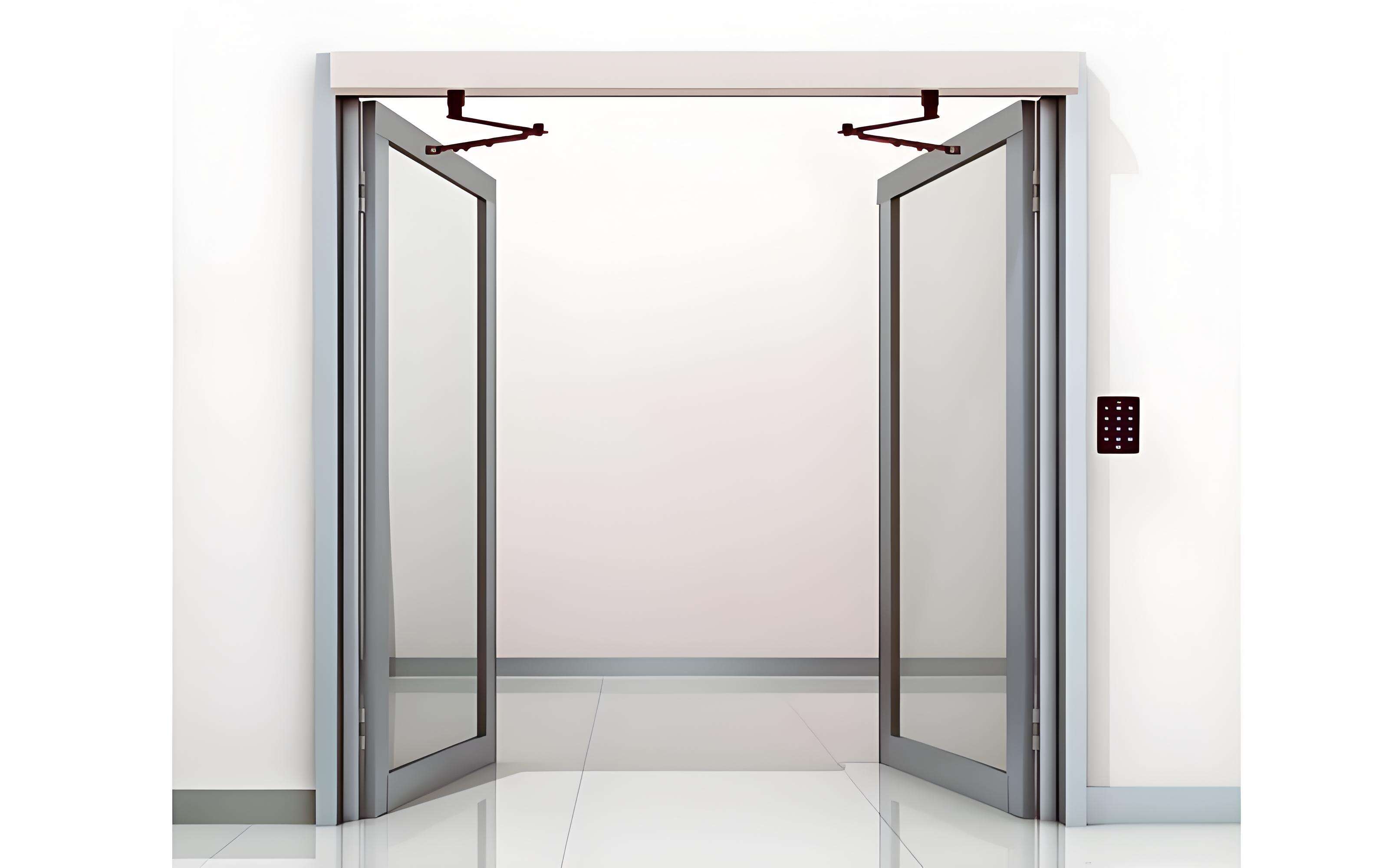 Smart induction swing door operator - safe and touchless, clean passage