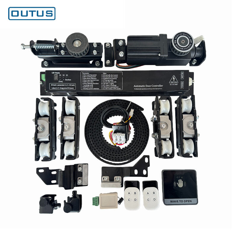 Automatic Door Opener Sliding Kit Electric System Sensor Machine Motor for Glass Operator Commercial Hotel Shopping Mall