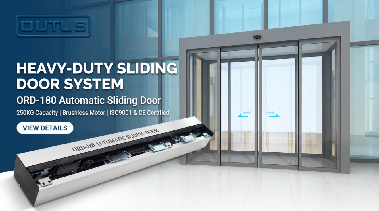 ORD180 Automatic Door Drive System | Office Scene Live Shot! Open on Induction, Auto Close