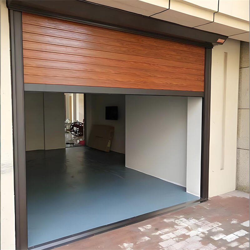 Puerta de garaje en aleación de aluminio: puerta elevadora automática de lujo para villa