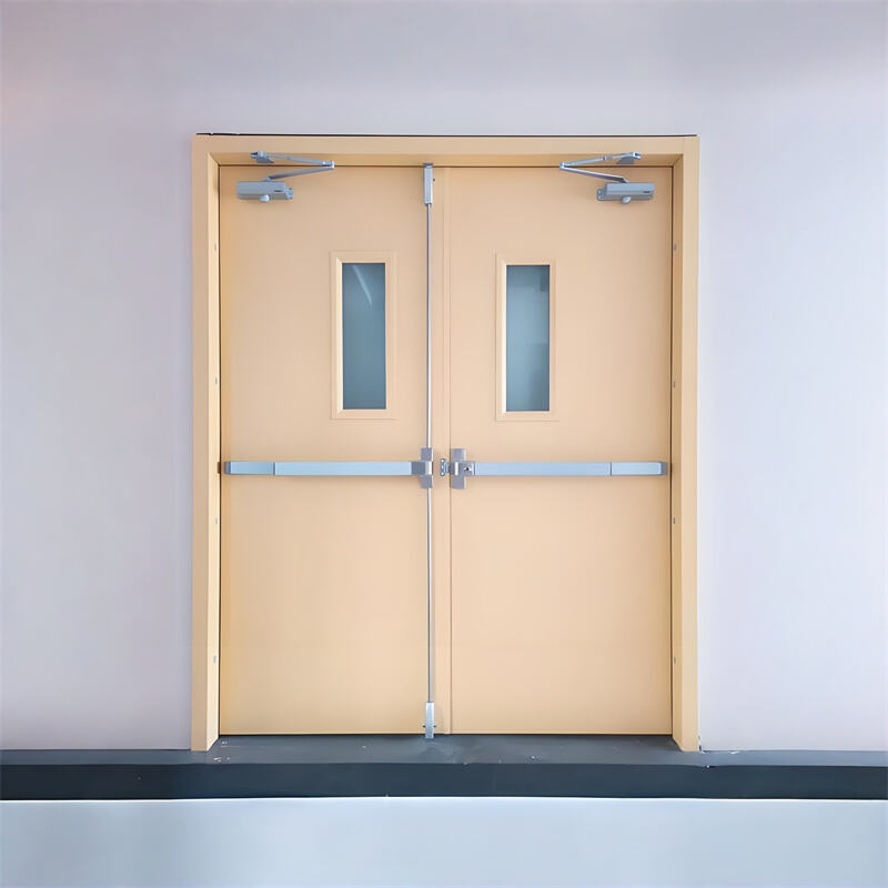 High-Strength Steel Fire Door - Class A Fire Rated & Anti-Theft for Hospitals