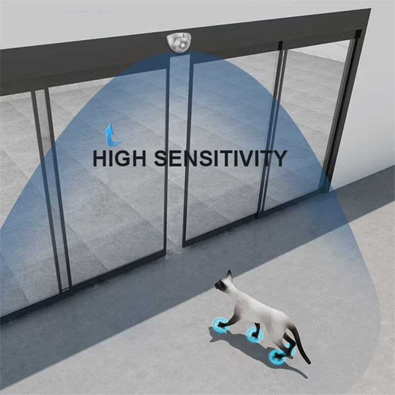 Sensor de microondas para puerta automática: detector de movimiento con rango de detección ajustable