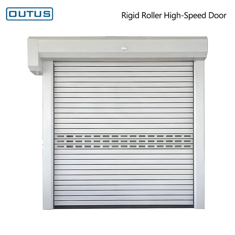 OUTUS Aluminum Alloy Rigid Roller High Speed Fast Door, Industrial Insulated Door