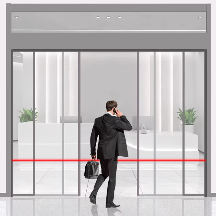 Sensor de haz de seguridad de haz sencillo/doble: fotoeléctrica infrarroja con protección contra interferencias solares para puertas automáticas