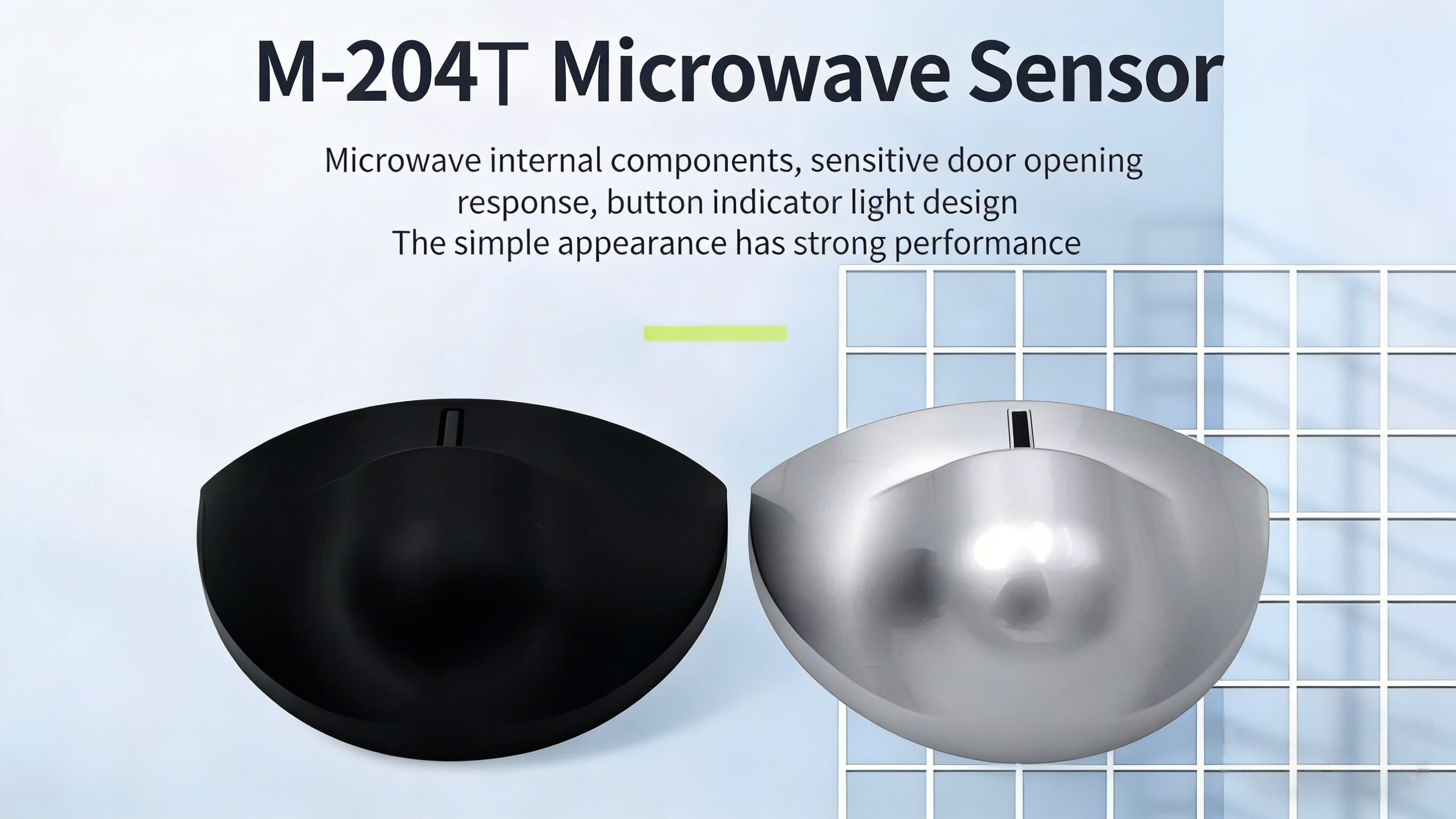 Auto Door Microwave Detector - Open on Human Pass Real Shot