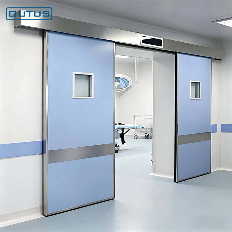 OUTUS Double Leaf Medical Sliding Door, Silent Operation For Clinic Room
