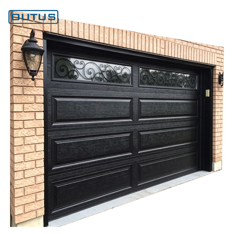 OUTUS Insulated Steel Sectional Flip Garage Door, Villa Automatic Overhead Door