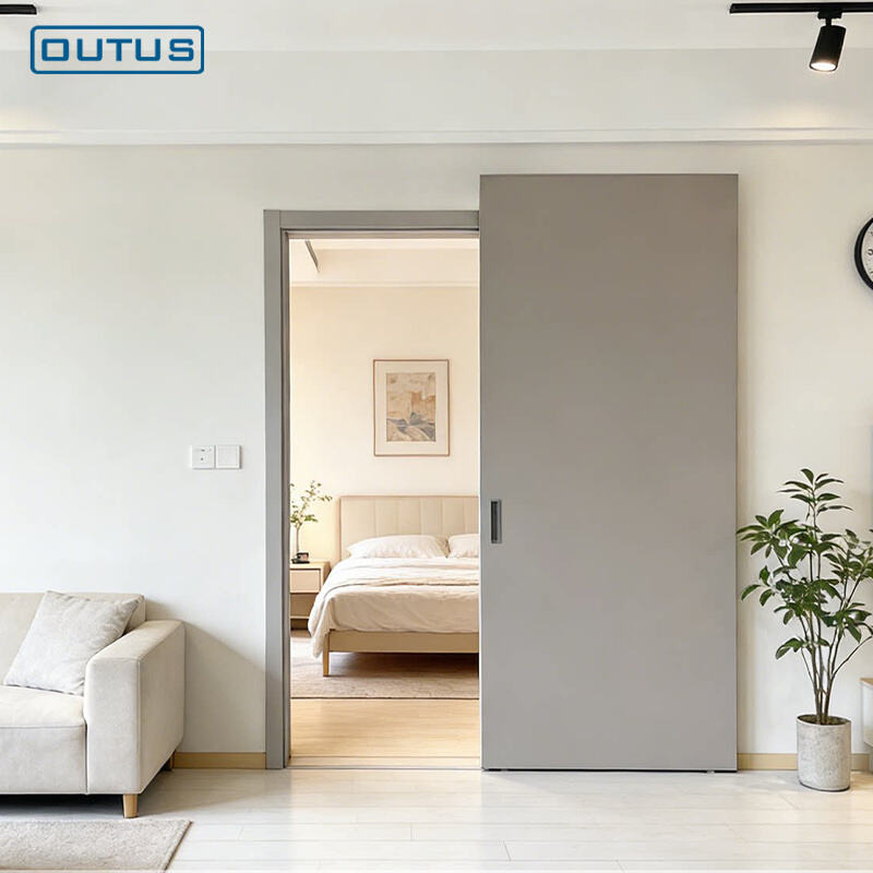 Sistema oculto de puerta corredera automática (puerta oculta) | Puerta fantasma manual