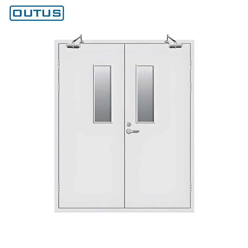 High-Strength Steel Fire Door - Class A Fire Rated & Anti-Theft for Hospitals