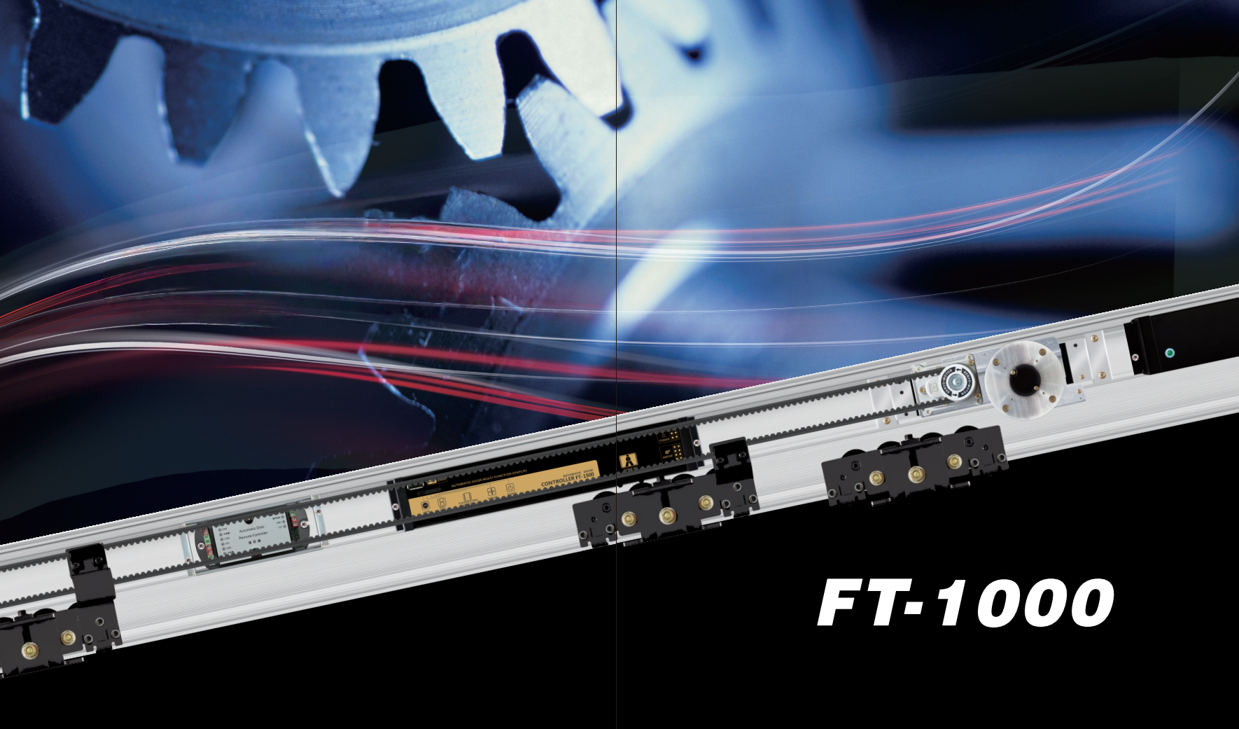 نظام الباب المنزلق الأوتوماتيكي التجاري الذكي Outus 500 كجم، يعمل عبر التطبيق، مخصص للأبواب الزجاجية بدون إطار