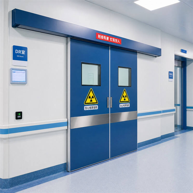 OUTUS Medical Double Leaf Anti-Radiation Sliding Door, Pure Lead Sheet Shielding