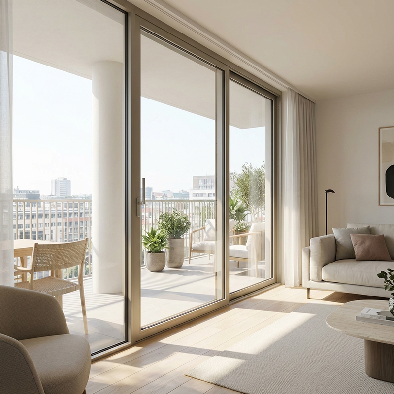 sistema automático de puerta corredera con guía inferior de 135 mm — Carril guía pesado para suelo