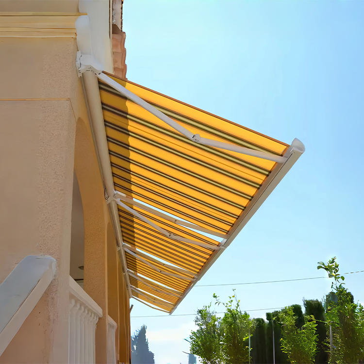 Heavy-Duty B02 Awning: 5.0MM Aviation Aluminum Crank Arm & 350KG Load Capacity