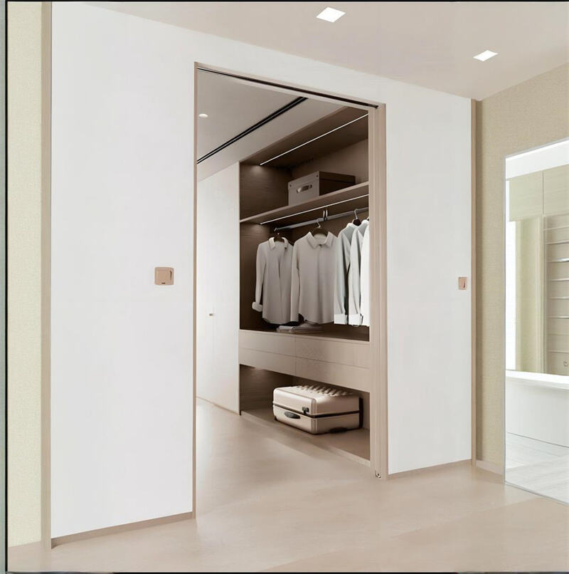 Puerta corredera oculta - Minimalista para dormitorio y estudio