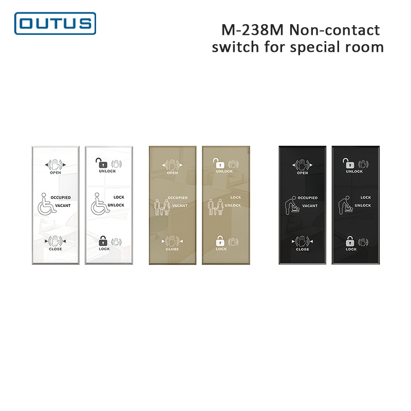 Interruptor automático de puerta manos libres: indicación de voz multilingüe y bloqueo automático a los 30 minutos