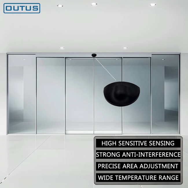 Sensor de apertura y cierre automático para puerta corredera Outus M204T, sensor para puerta comercial