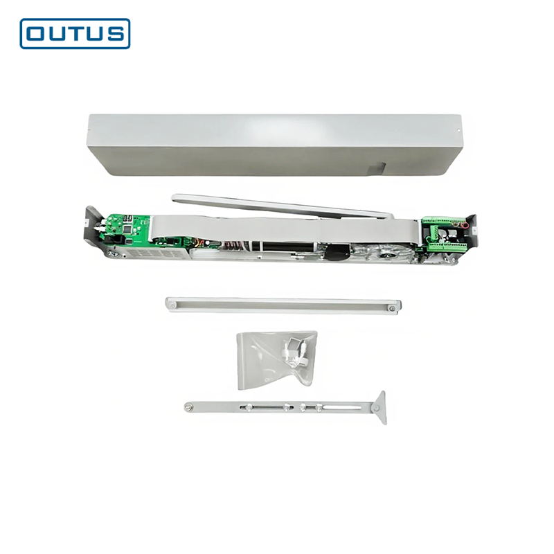 جهاز إغلاق أوتوماتيكي لل أبواب من النوع ثنائي الوضع، قابل للبرمجة ومنخفض الضوضاء، ومزوّد بوظيفة المساعدة الكهربائية، يستخدم في المستشفيات والمكاتب