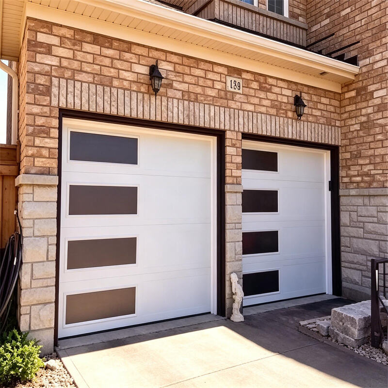 OUTUS Insulated Steel Sectional Flip Garage Door, Villa Automatic Overhead Door