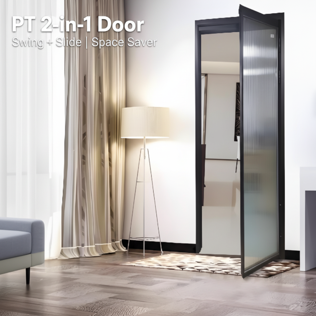 OUTUS PT Door Operation – Sliding & Swing Opening Display