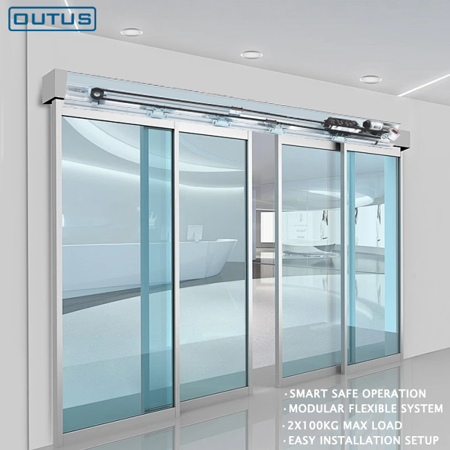 Outus ES200 Fácil Puerta Corrediza Automática Inteligente Abrepuerta Automático para Tienda o Apartamento