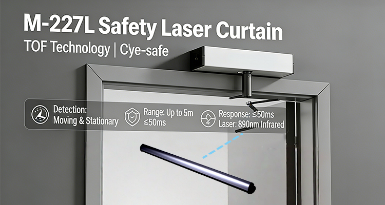 Auto Door Laser Safety Curtain - Anti-Pinch Function Test, No More Pinched Fingers