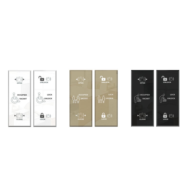 Modern Wave-to-Open Handicapped Touchless Control Panel with Infrared Technology for Private Room or Villa