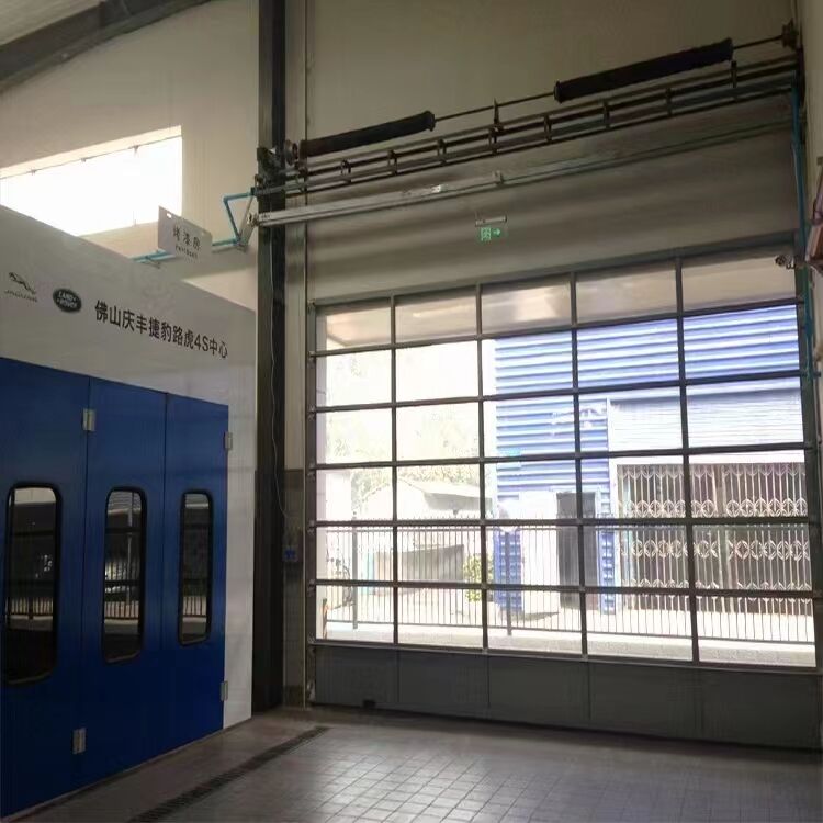 Modern Aluminum Alloy Electric Glass Rolling Garage Door for Villas