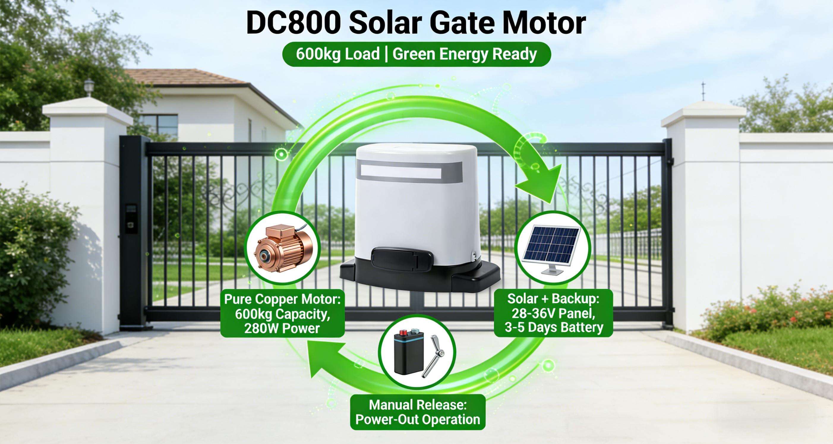 Dual Control Mode Show - Remote vs Wireless Keyboard for Courtyard Gate