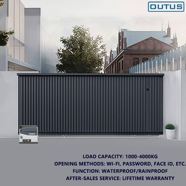 Operador de Puerta Corredera Automática con Control Remoto Límite Mecánico Motor de Puerta para un Uso Doméstico Cómodo
