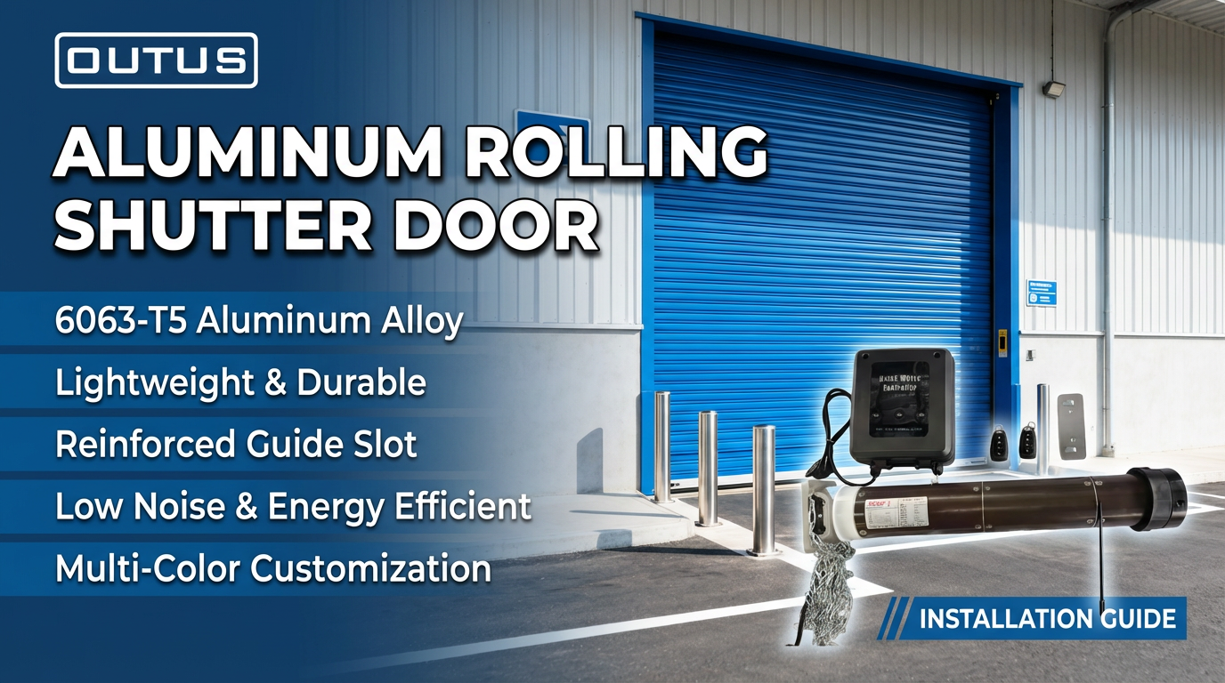 Lightweight Aluminum Rolling Shutter Door -AkzoNobel Coating for Commercial Use