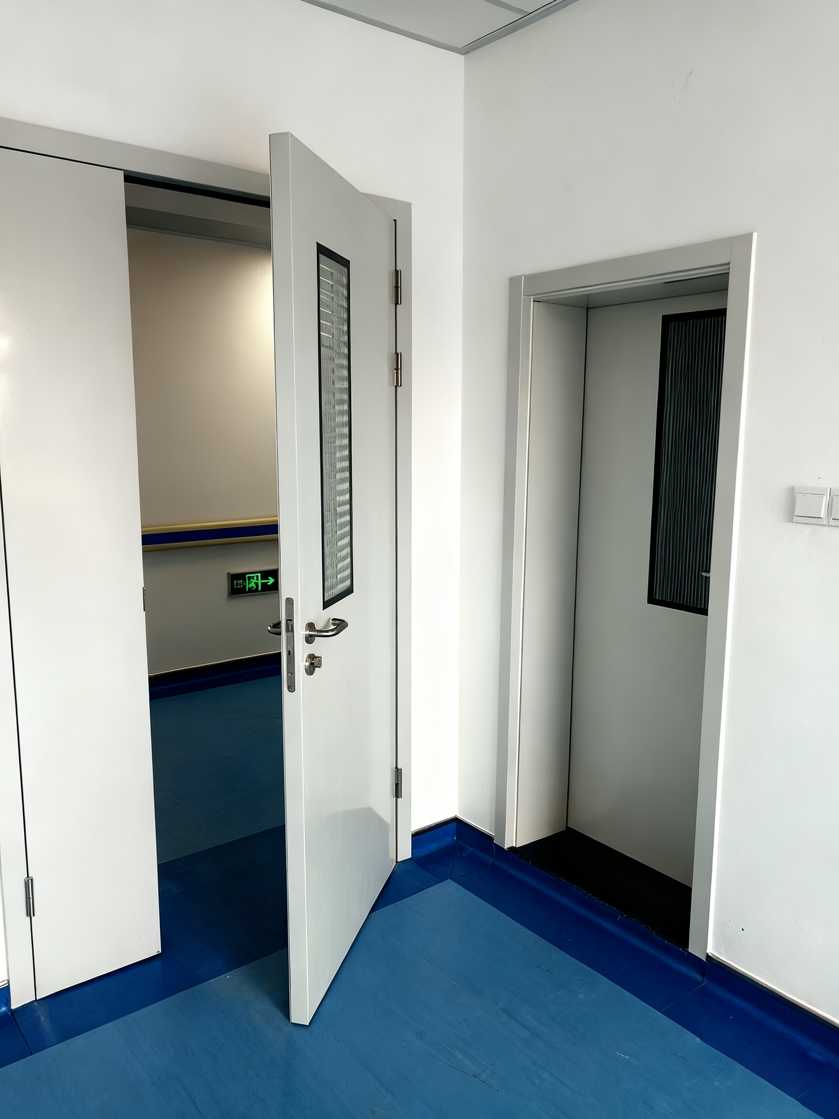 OUTUS Access Control Double Leaf Door System | Integrated with Nurse Station, for Modern Hospital Ward