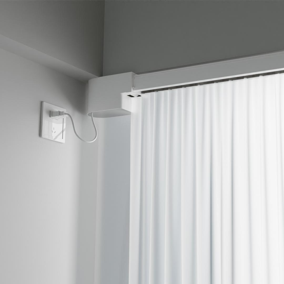 OUTUS Smart Curtain Motor | Voice & App Control, Silent Operation for Hotel & Home