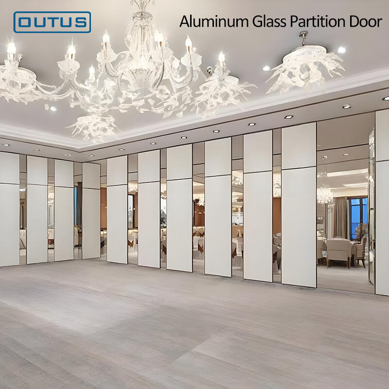 Puerta de partición de aluminio y vidrio: puerta corredera silenciosa para la división de espacios en cocinas y oficinas