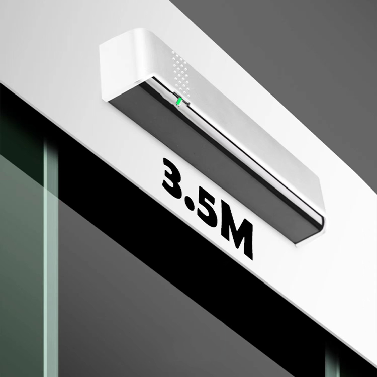 مستشعر باب أوتوماتيكي من الدرجة التجارية، طراز M-506E: كشف مزدوج باستخدام الموجات الدقيقة والأشعة تحت الحمراء، ويفتح تلقائيًّا عند اقتراب الإنسان مع وظيفة حماية أمان