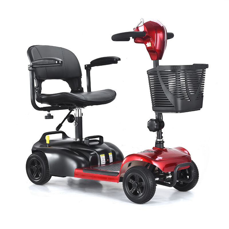 All Terrain Folding 4 Wheel Handicapped Scooter For Elder