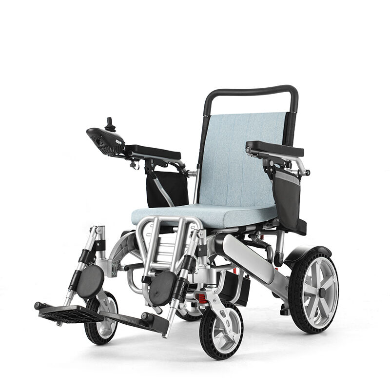 Lightweight Travel Electric Wheelchair with Elevating Leg Rest