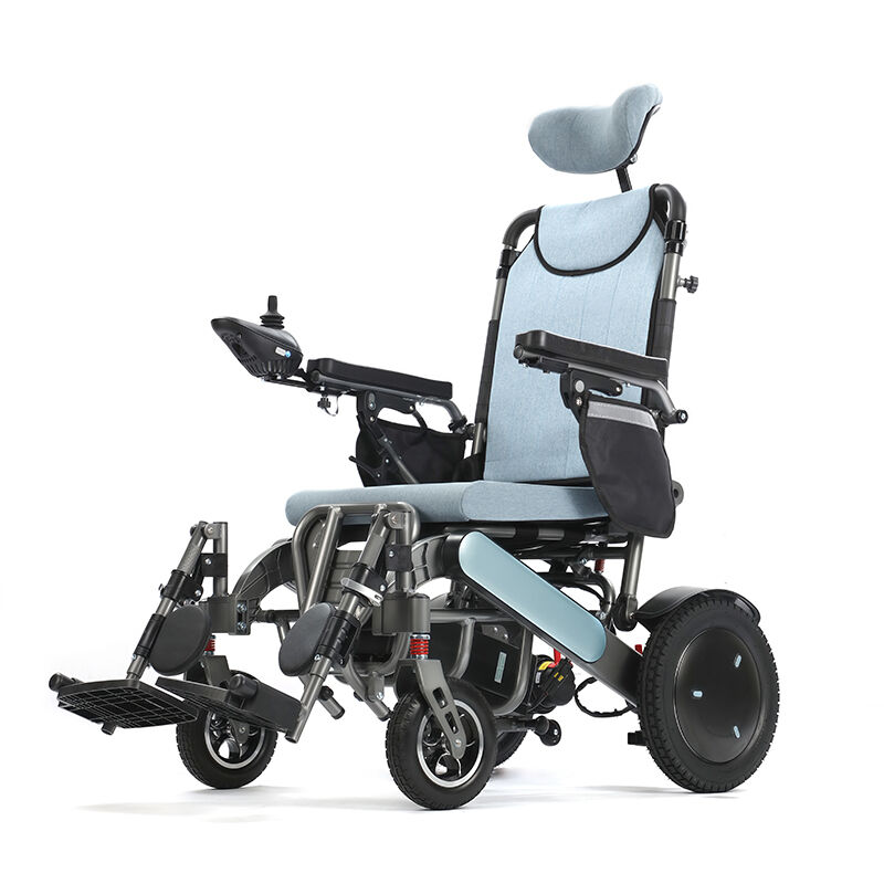 Reclining Electric Wheelchair with Elevating Leg Rest | for Homecare