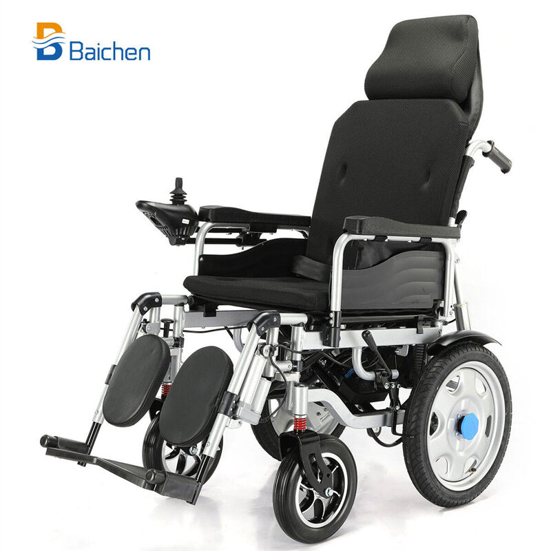 Auto Reclining Medical Electric Power Indoor Wheelchair Disabled People