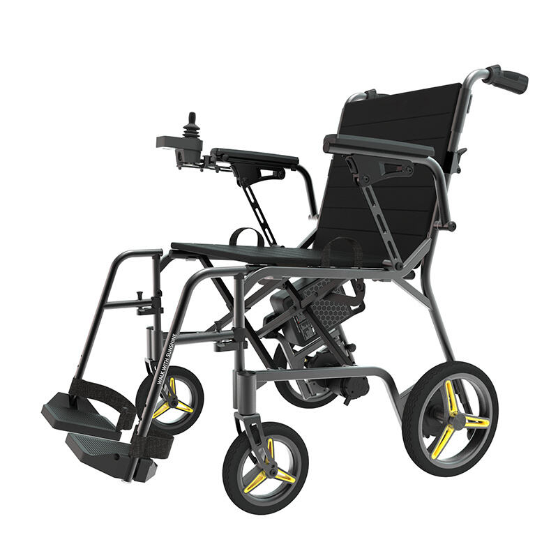 Lightweight Travel Electric Wheelchair with Elevating Leg Rest