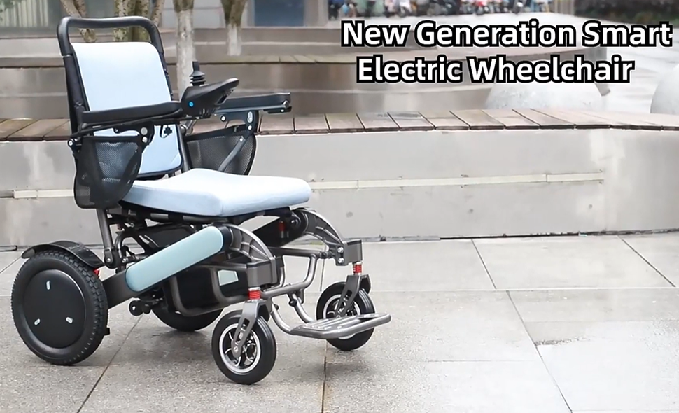 Newest Fold Wheelchair Electric Fashion Disabled Chair